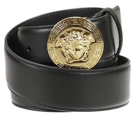 versace men's black belt|belt versace original.